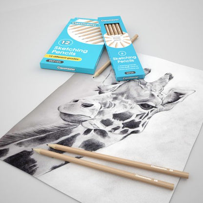 Classmaster Graphite Sketching Pencils Assorted Grades (Pack of 6) SKP6A