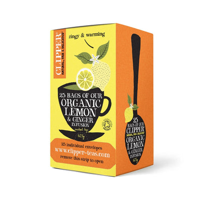 Clipper Organic Infusions Lemon & Ginger 25's