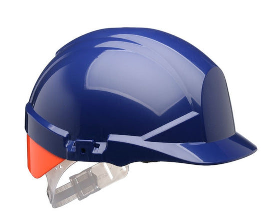 Centurion Reflex Blue Safety Helmet C/W Rear Orange