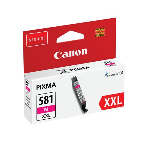 Canon CLI-581XXL Ink Cartridge Extra High Yield Magenta 1996C001