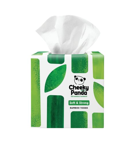 Cheeky Panda Facial Tissues Cube 56 Sheets (Pack of 12) 1103040