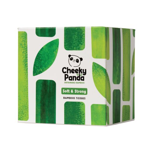 Cheeky Panda Facial Tissues Cube 56 Sheets (Pack of 12) 1103040