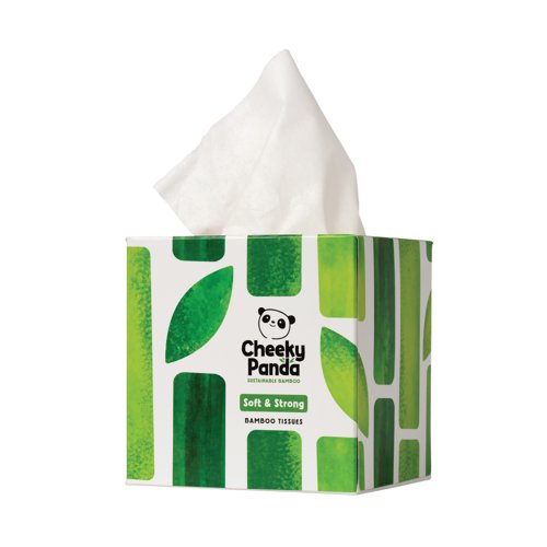 Cheeky Panda Facial Tissues Cube 56 Sheets (Pack of 12) 1103040