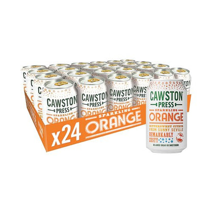 Cawston Press Sparkling Orange Soft Drink 330ml Can (Pack of 24) CANS113