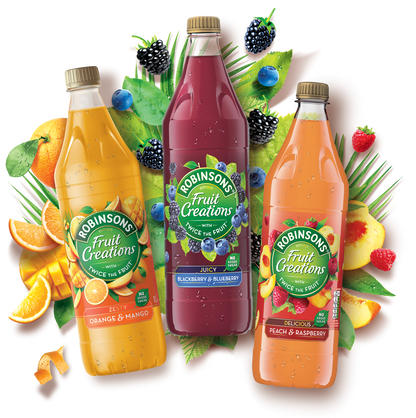 Robinsons Fruit Creations Blackberry & Blueberry Squash No Added Sugar ,1 Litre
