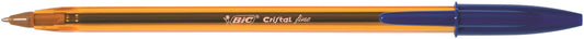 Bic Orange Ballpoint Pen 0.8mm Tip 0.30mm Line Blue (Pack 50) - 872730