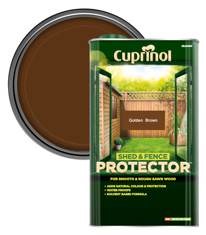 Cuprinol 5L Shed And Fence Protector - Gold Brown