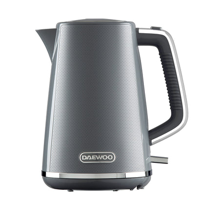 Daewoo Stirling Jug Kettle 1.7L Cordless Swivel Base 3KW Grey