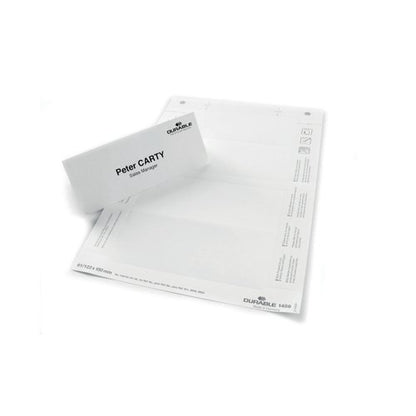 Durable Badgemaker Insert Sheets 61x150mm (Pack of 40) 1459/02