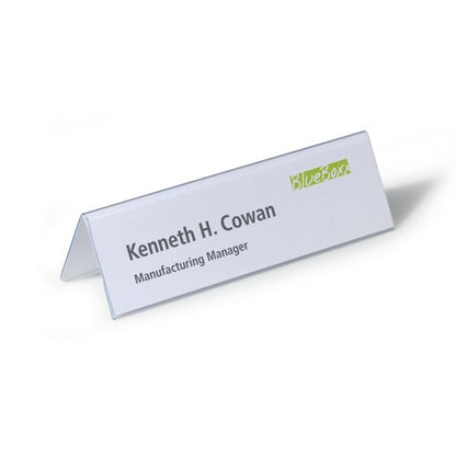 Durable Badgemaker Insert Sheets 61x210mm 150gsm White (Pack of 20) 146002