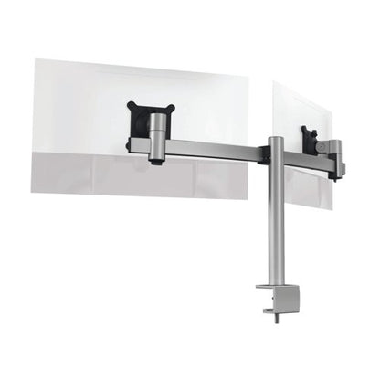 Durable Monitor Mount PRO for 2 Screens Up to 27 Inch with Desk Clamp Attachment 508523