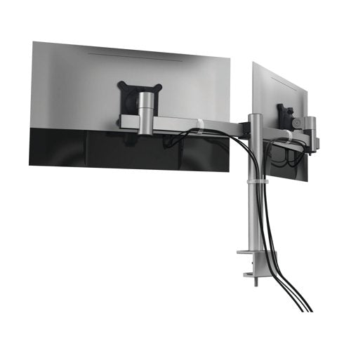 Durable Monitor Mount PRO for 2 Screens Up to 27 Inch with Desk Clamp Attachment 508523