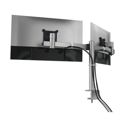 Durable Monitor Mount PRO for 2 Screens Up to 27 Inch with Desk Clamp Attachment 508523
