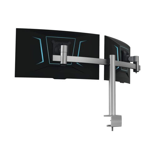 Durable Monitor Mount PRO for 2 Screens Up to 27 Inch with Desk Clamp Attachment 508523