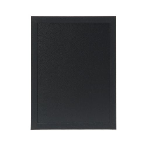 Deflecto Wall Mounted Chalkboard 600x800mm Black WCB-60-80-BLK