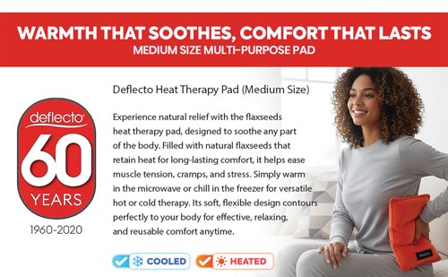 Deflecto Reusable Microwave Heating Multipurpose Pad Orange DEFHP-MPP