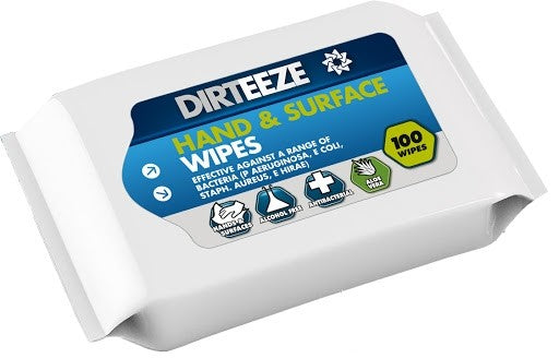Dirteeze Hand and Surface Wet Wipes 100 Sheets