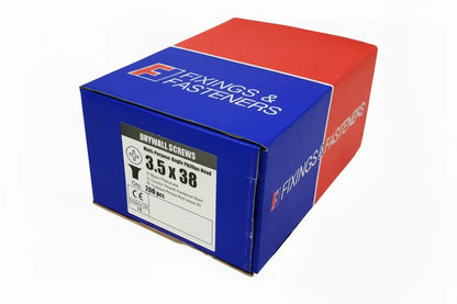 ForgeFix 3.5 x 38mm Drywall Screws Black Phosphate 200DWS38BP | 1 x 200 Pack