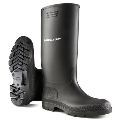 Dunlop Standard Wellies in Black 100% Waterproof {Pricemastor Range} {All Sizes}