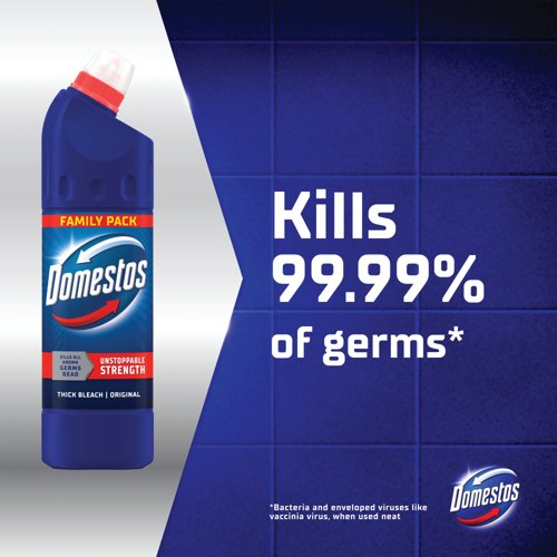 Domestos Bleach Regular 1.25 Litres (Pack of 12) C001062