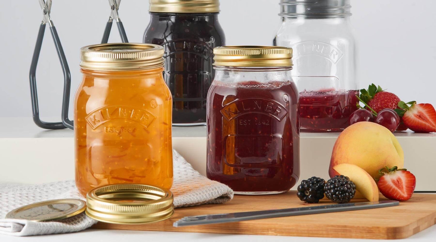 Kilner Wide Mouth Screw Top Lid Preserving Glass Jar 0.35 Litre Transparent (0025.898)
