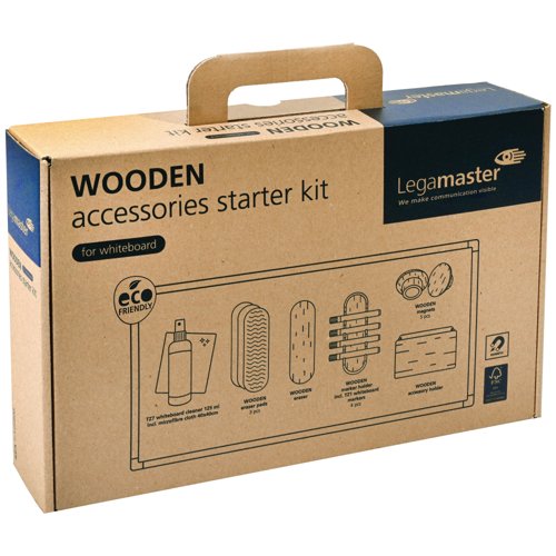 Legamaster Wooden Whiteboard Accessory Set 17-Piece 7-125600