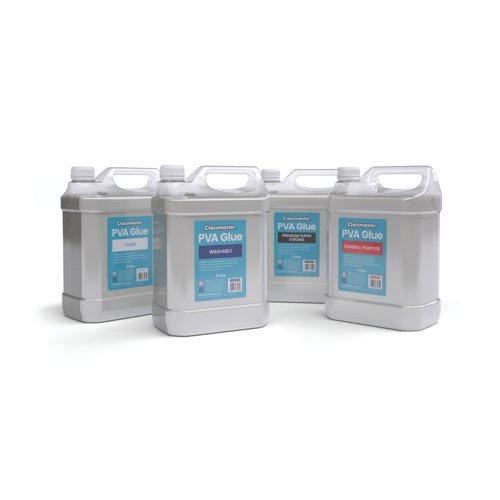 Classmaster PVA Glue General Purpose - Red Label (5 Litre) PVA5000RD