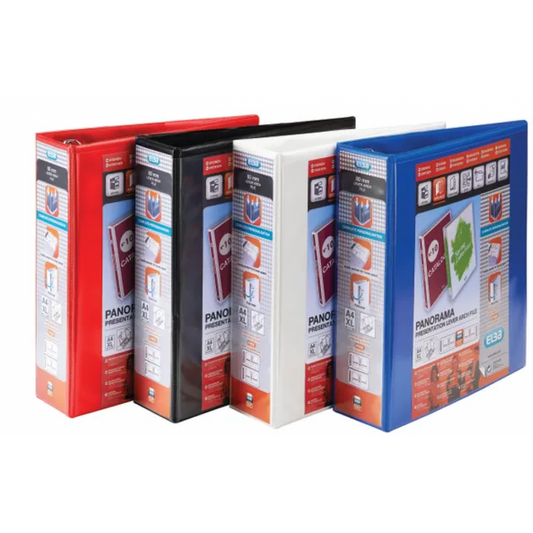 Elba Panorama A4 Blue Lever Arch File (Pack of 5)