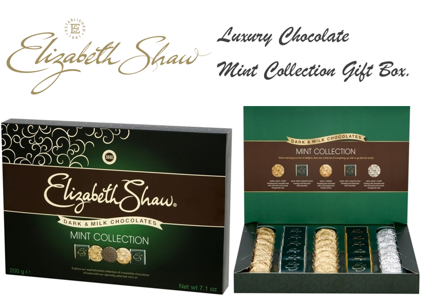 Elizabeth Shaw Dark & Milk Chocolate Mint Collection 200g - UK BUSINESS SUPPLIES