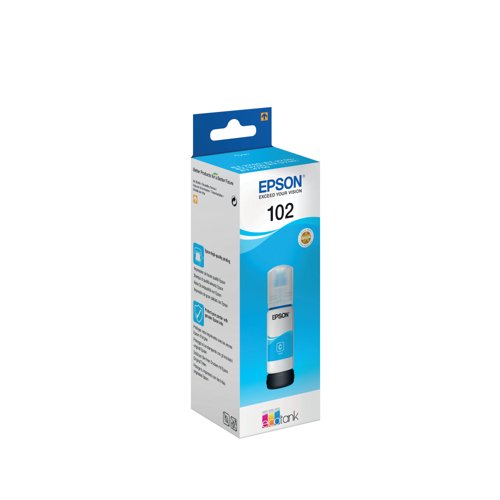 Epson 102 EcoTank Ink Bottle Cyan C13T03R240