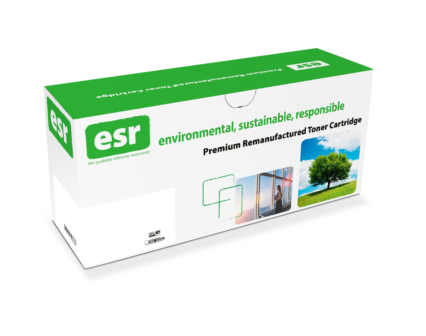esr Black Standard Capacity Remanufactured HP Toner Cartridge 1.6k pages - CF217A