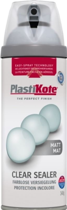 PlastiKote Twist & Spray Premium Matt Clear Sealer 400ml