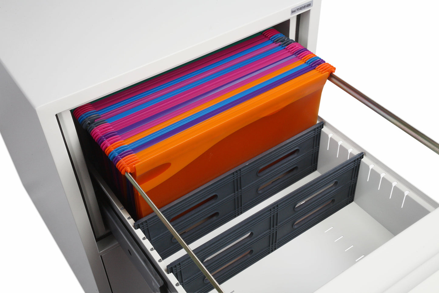 Phoenix Vertical Fire File 4 Drawer Filing Cabinet Electronic Lock White FS2254E