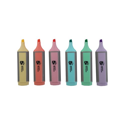 5 Star Highlighter Set Recycled Content Pastel Assorted (Pack of 10) FS667996