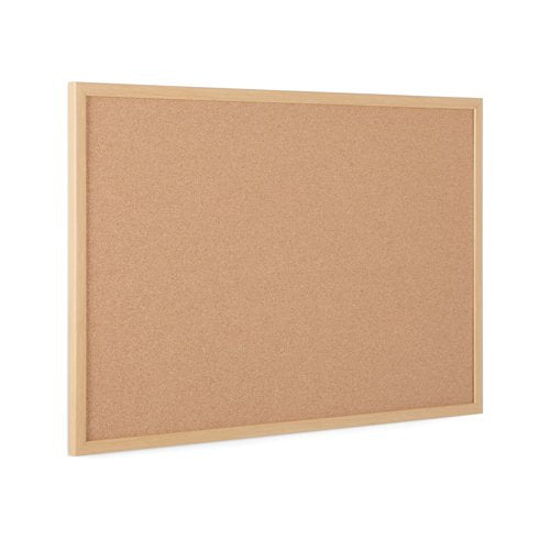 5 Star Cork Noticeboard Oak Effect Frame 1200x900mm FS669042