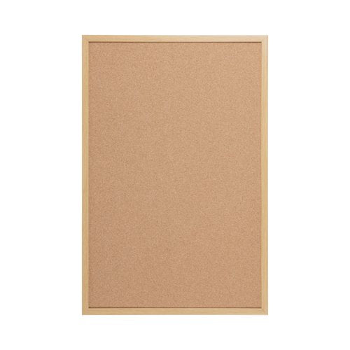 5 Star Cork Noticeboard Oak Effect Frame 1800x1200mm FS669062