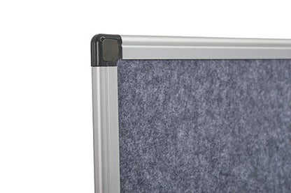 5 Star Fire Retardant Noticeboard 1800x1200mm Grey FS669104