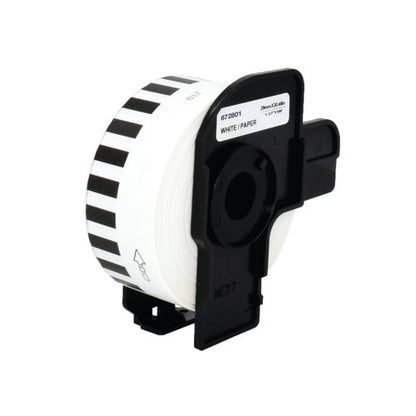 Five Star Non-OEM Replacement for Brother DK-22210 Black on White 29mm x 30.48m FS672801