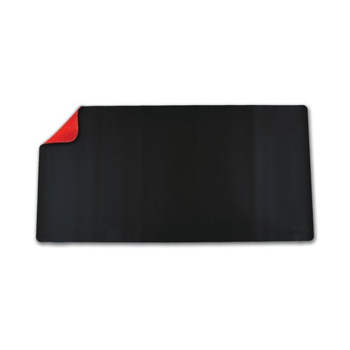 5 Star Double Sided Heat/Water Resistant Desk Mat 1200x600mm Red/Black FS677099