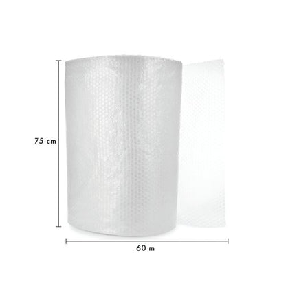 5 Star Bubble Wrap Roll Small Bubble 750mmx60m Clear FS678731