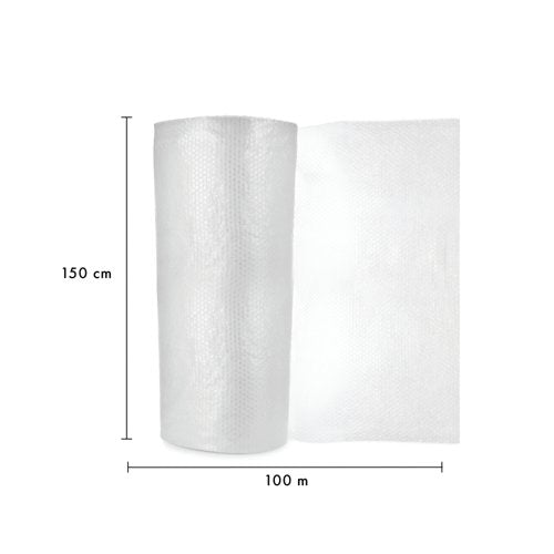 5 Star Bubble Wrap Roll Small Bubble 1500mmx100m Clear FS678976