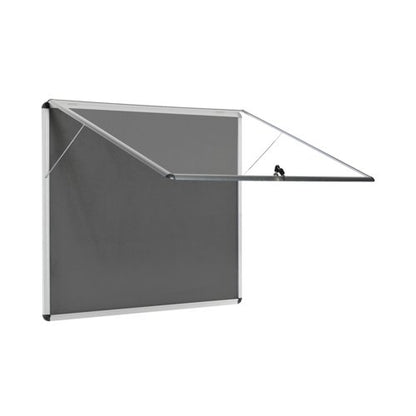 5 Star Glazed Fire Retardant Noticeboard 8x A4 Sheets Grey FS679347