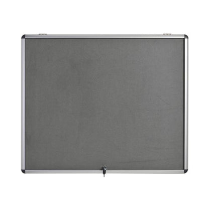 5 Star Glazed Fire Retardant Noticeboard 15x A4 Sheets Grey FS679454