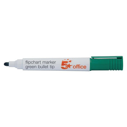 5 Star Flipchart Marker Bullet Tip Water-based 2mm Line Wallet Assorted (Pack of 4) 909922
