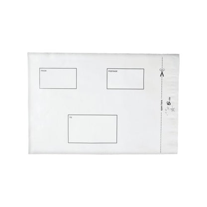 5 Star Waterproof Polythene Envelope Peel/Seal 245x320mm 50mm Flap Opaque (Pack of 100) 935787