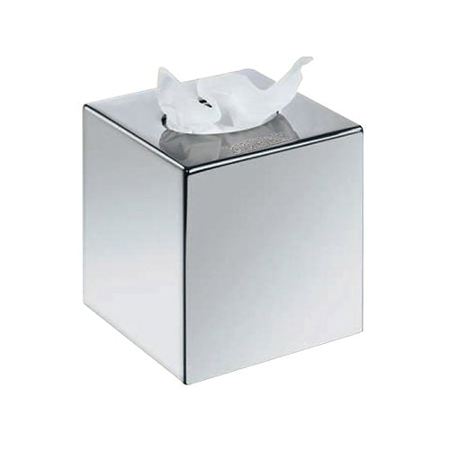 Devon Cube Tissue Box Holder Chrome (Pack of 6) 4458