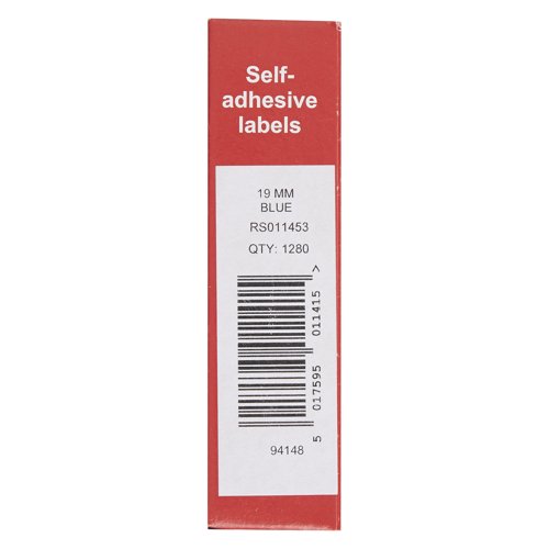 Blick Labels in Dispensers Round 19mm Blue (Pack of 1280) RS011453