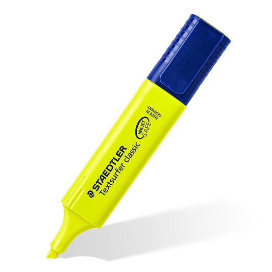 Staedtler Textsurfer Classic Highlighter Pen Chisel Tip 1-5mm Line Yellow (Pack 10) - 364-1