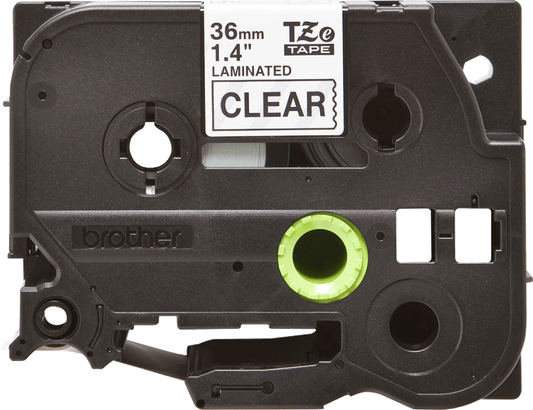 Brother Black On Clear Label Tape 36mm x 8m - TZE161