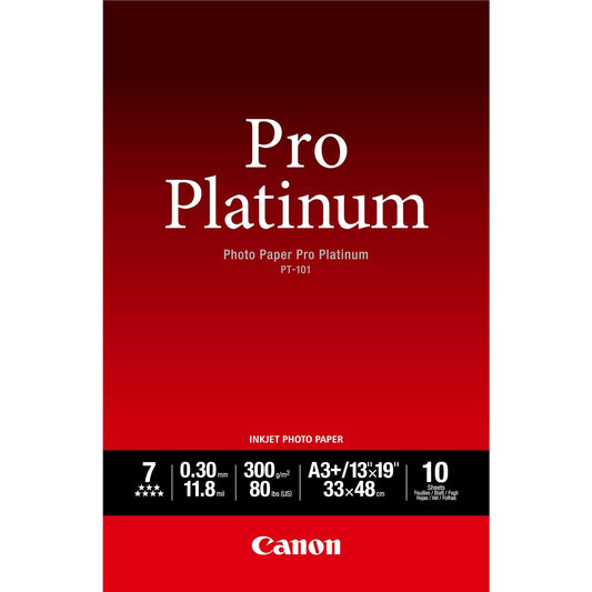 Canon PT-101 Pro Platinum A3+ Photo Paper 10 sheets - 2768B018